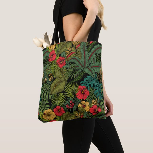 Bolsa Tote Jardim tropical (Close Up)