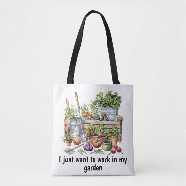 Bolsa Tote Jardinagem (Frente)
