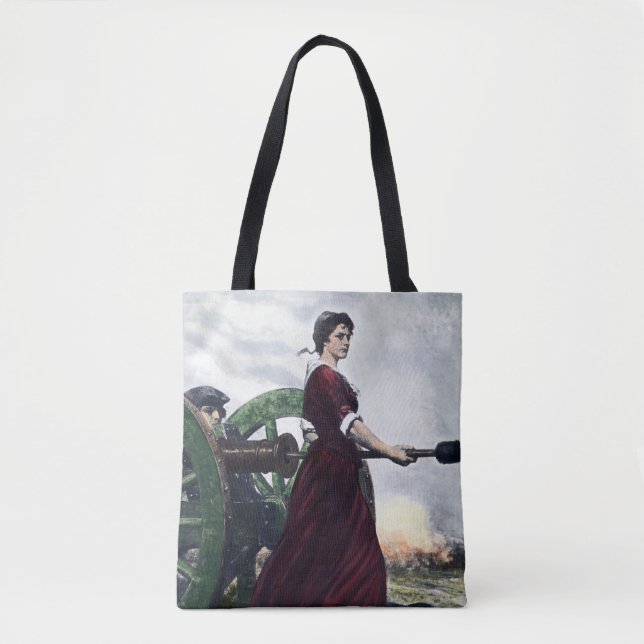 Bolsa Tote Jarro de Molly - patriota revolucionário da guerra (Frente)