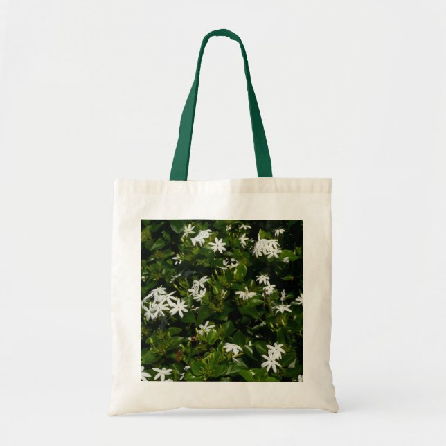 Bolsa Tote Jasmine Flowers Tropical Floral Botânica (Frente)