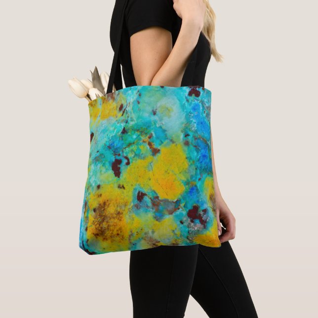 Bolsa Tote Jaspe Crisocola Azul (Close Up)