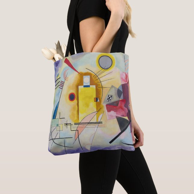 Bolsa Tote Jaune, Rouge, Bleu por Wassily Kandinsky (Close Up)