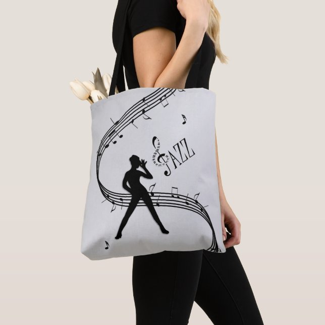 Bolsa Tote Jazz Dance Silver (Close Up)