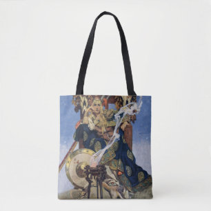 Bolsa Tote JC Leyendecker Rainha Maeve Guerreira Celta