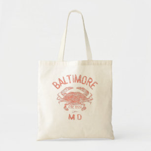 Bolsa Tote JCombs Baltimore, Maryland, Chesapeake Blue Crab