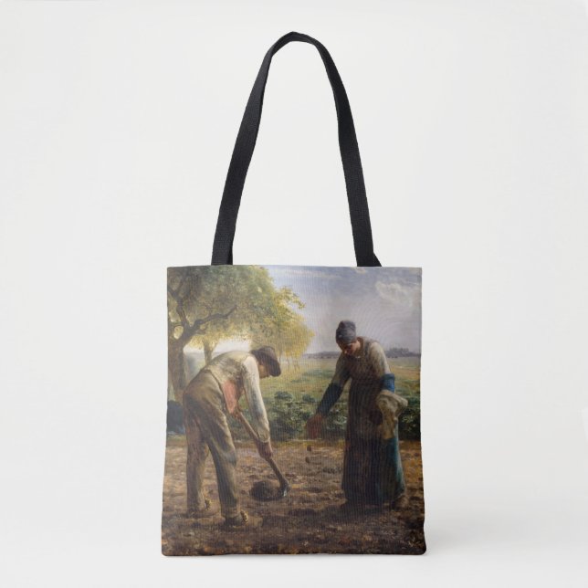 Bolsa Tote Jean-Francois Millet - Potato Planters (Frente)