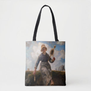 Bolsa Tote Jean-Francois Millet - The Spinner Girl