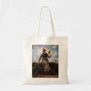 Bolsa Tote Jean-Francois Millet - The Spinner Girl