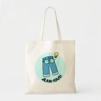 Bolsa Tote Jean-ius Denim Pants Pun Tote Bag