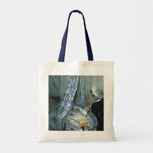 Bolsa Tote Jean Monet em seu berço por Claude Monet