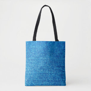 Bolsa Tote Jeans azuis do tecido Denim