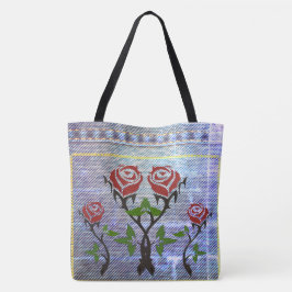 Bolsa Tote Jeans de Rosa diversão