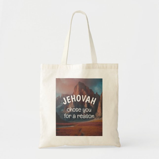Bolsa Tote Jehovah te escolheu por uma razão | JW (Frente)