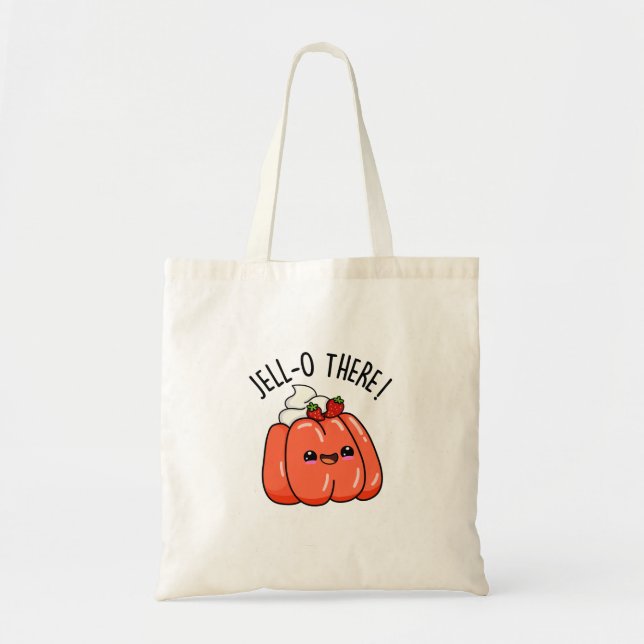 Bolsa Tote Jello Lá Engraçado Laranja Jello Pun (Frente)