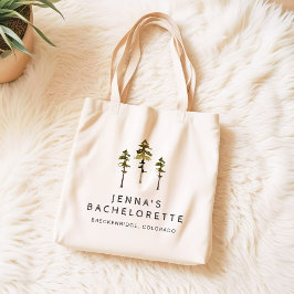 Bolsa Tote JENNA Pine Tree Camp Mountain Bachelorette