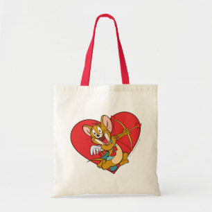 Bolsa Tote Jerry Mouse vestido de Namorados Cupido