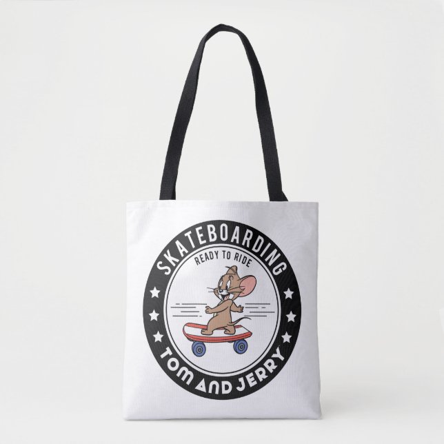 Bolsa Tote Jerry Skateboard - Pronto Para Ir (Frente)