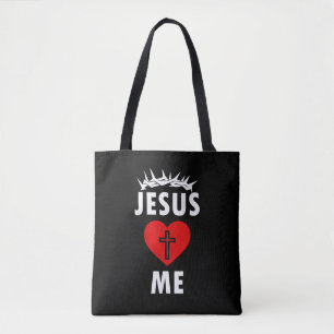 Bolsa Tote Jesus Ama ME Cristão Religioso