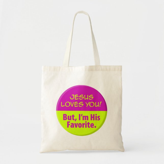 Bolsa Tote Jesus ama-o! (Frente)