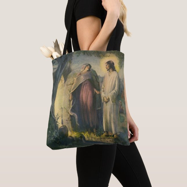 Bolsa Tote Jesus Cristo Risen by the Tomb by ML Greer (Close Up)