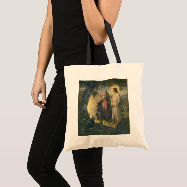Bolsa Tote Jesus Cristo Risen by the Tomb by ML Greer (Frente (produto))