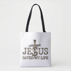 Bolsa Tote Jesus Cristo Salvou Meu Presente De Vida Para Mulh