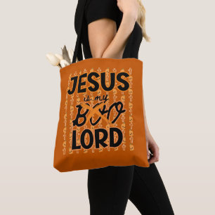 Bolsa Tote Jesus divertido é meu Senhor Não Boo Halloween Cri