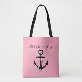 Bolsa Tote Jesus é a minha âncora
