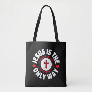 Bolsa Tote Jesus É a Única Maneira Cristianismo