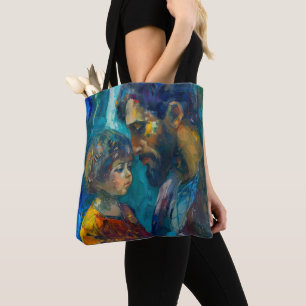 Bolsa Tote Jesus e Criança