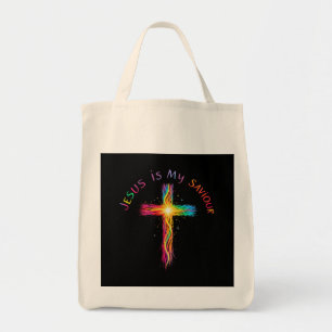 Bolsa Tote Jesus é meu salvador um lembrete fiel do amor