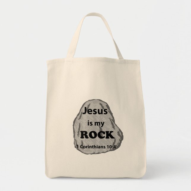 Bolsa Tote Jesus é o meu Rock (Frente)