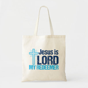 Bolsa Tote Jesus é o Senhor, o meu Redentor Cruz Cristã Bon