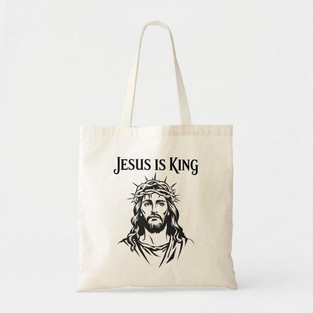 Bolsa Tote Jesus é rei (Frente)