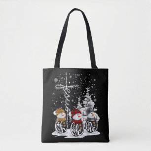 Bolsa Tote Jesus Faith Hope ama Snowman Engraçado Xmas Para C