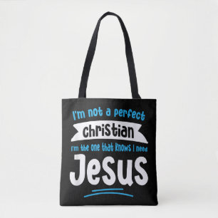 Bolsa Tote Jesus Homens Mulheres Brincadeiras Bíblias Cristãs