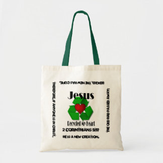 Bolsa Tote Jesus recicl meu coração