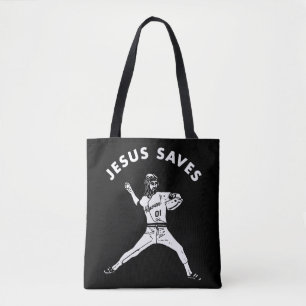 Bolsa Tote Jesus salva camisa fé cristã religiosa beba