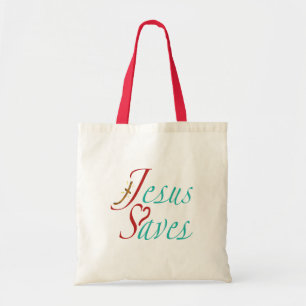 Bolsa Tote Jesus Salva Citação Cristã