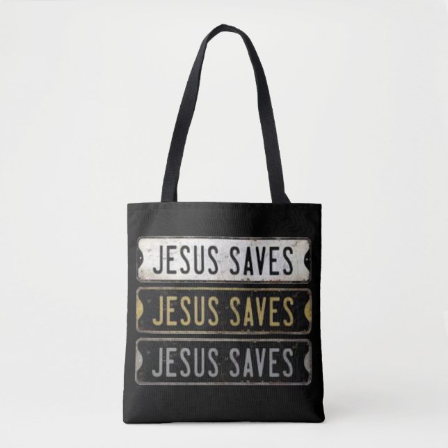 Bolsa Tote Jesus Saves (Frente)