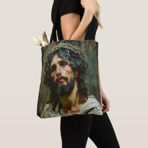 Bolsa Tote Jesus Triste na Coroa