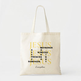 Bolsa Tote Jesus Waymaker personalizou o cristão