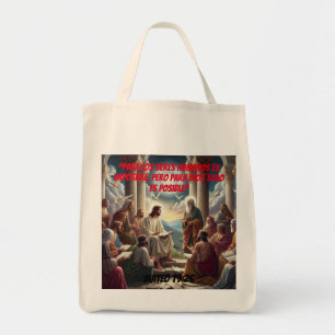 Bolsa Tote Jesús y los Discípulos: Mateo 19:26