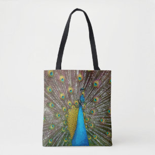 Bolsa Tote Jewel Tone Peacock Art