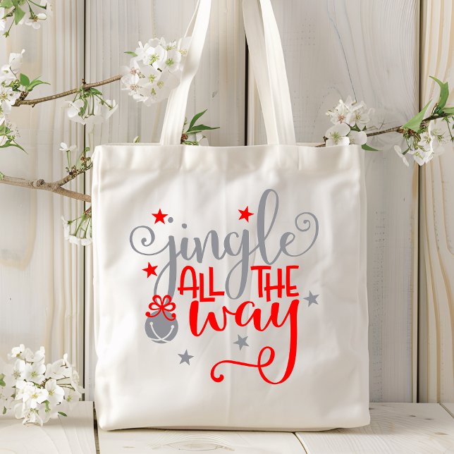 Bolsa Tote Jingle All Way Christmas Bells (Criador carregado)