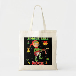 Bolsa Tote Jingle Bell Rock Rockin' Elf de Natal Tocando Gui