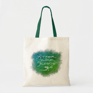 Bolsa Tote Jitter Juice Junkie - arte transparente do café. 