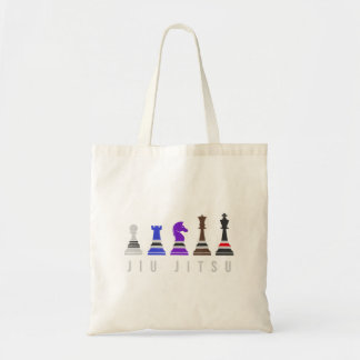 Bolsa Tote jiu jitsu treinando xadrez, presente bjj com texto