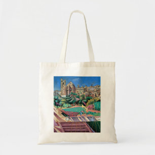 Bolsa Tote Joan Miro Church e Village no Mont-roig del Camp