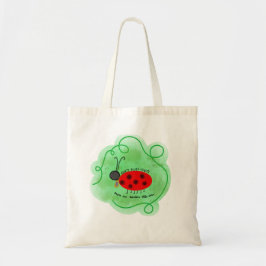 Bolsa Tote Joaninha em Adesivo Yiddish
